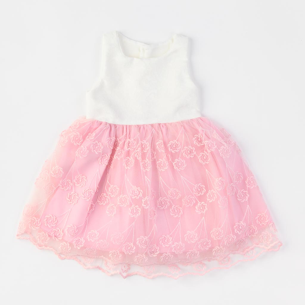 Παιδικο επισημο φορεμα με κοντο μανικι με ζακετα  Blueberrys  Ροζε