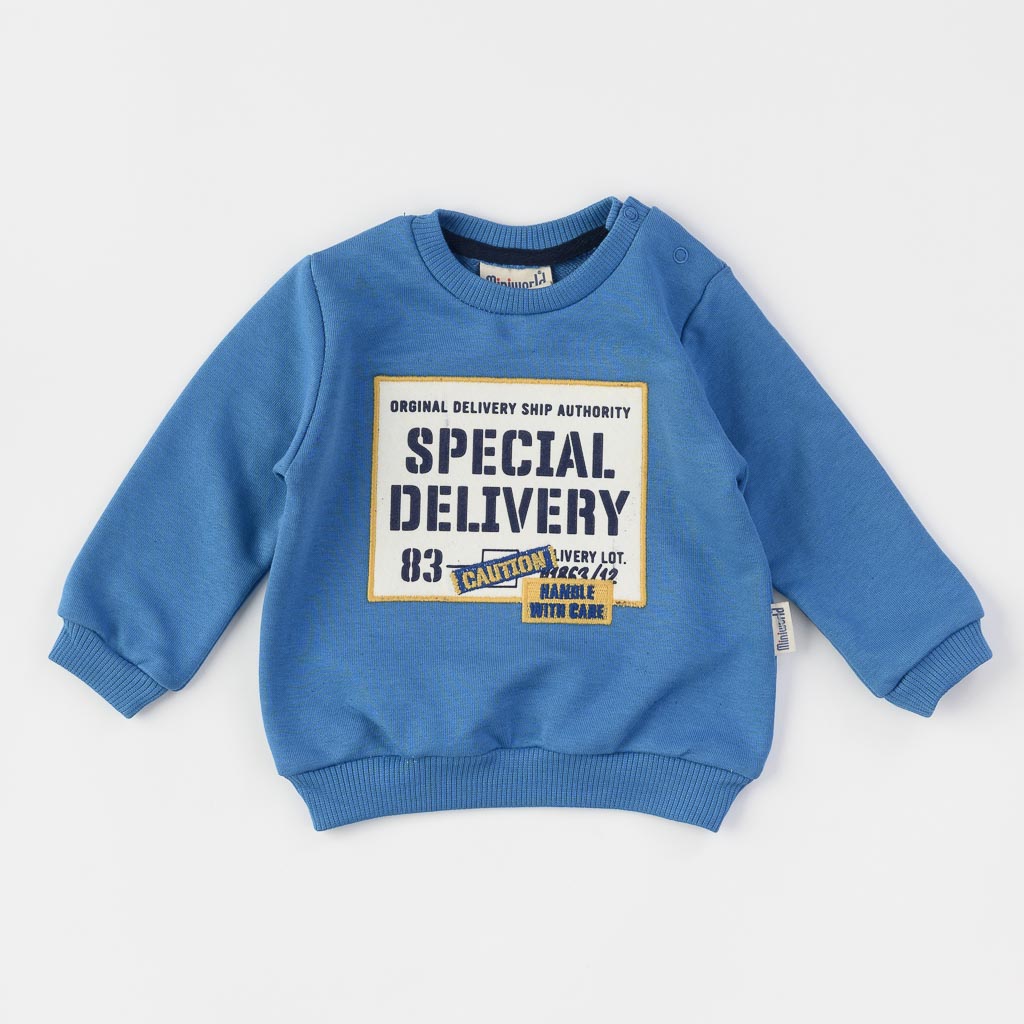 Бебешки спортен комплект  Για Αγόρι  Miniworld   Special delivery  Μπλε