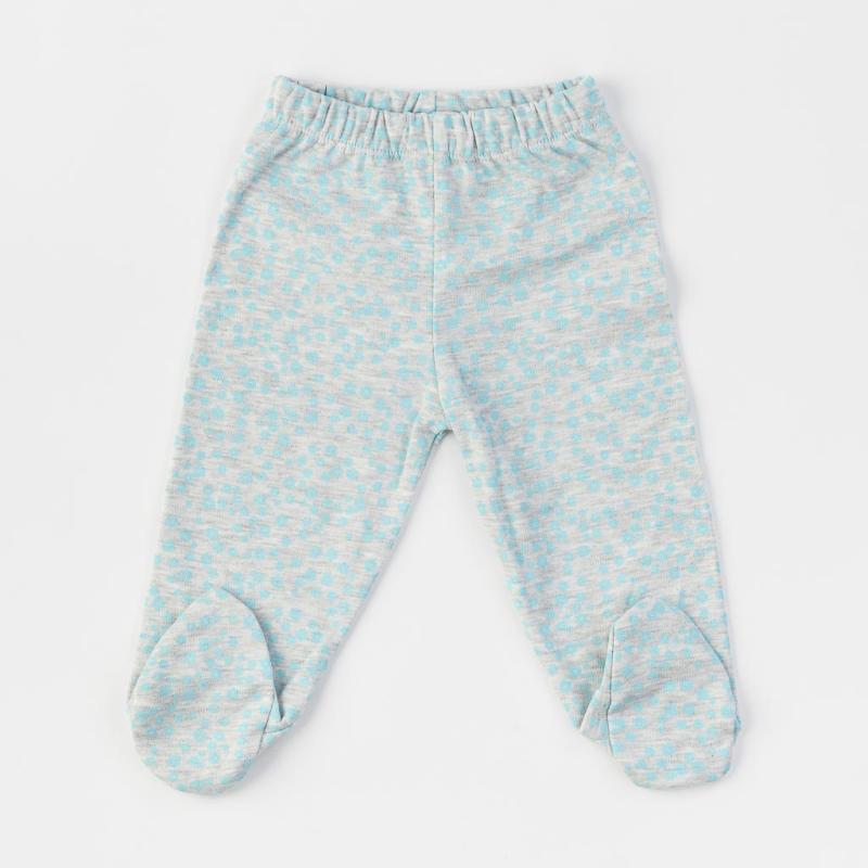 Pantalonaşi pentru bebeluşă  Miniworld   Flowers  albastru