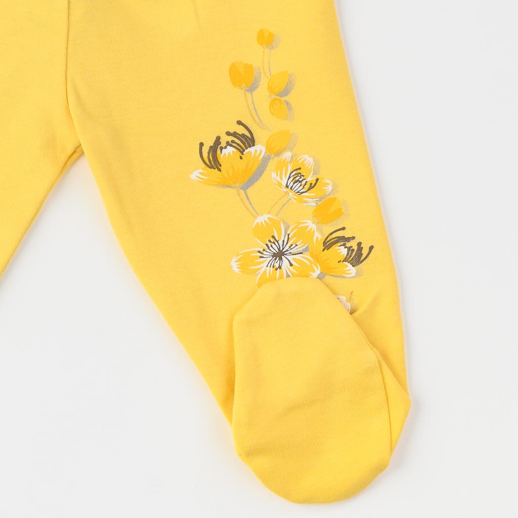 Βρεφικο παντελονακι για αγορια  Miniworld   In the Flower Garden  Κιτρινο