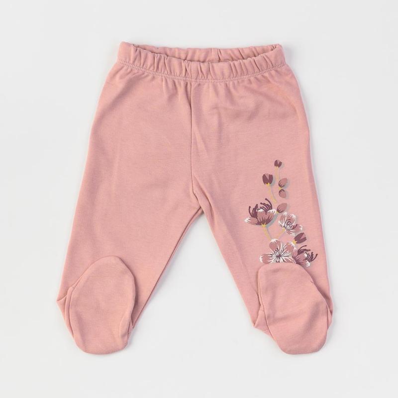 Βρεφικο παντελονακι για αγορια  Miniworld   Flower Garden  ροζ