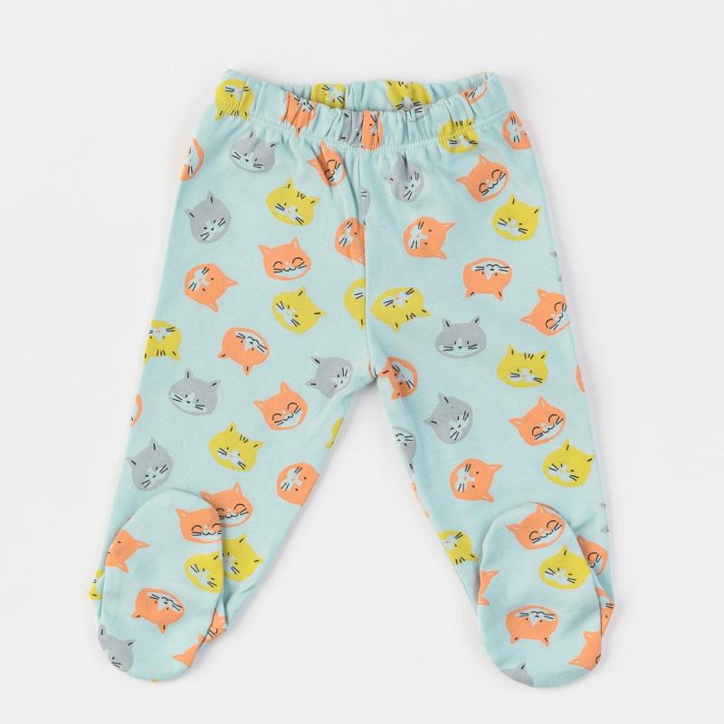 Pantaloni pentru bebeluşi Pentru băiat  Miniworld Cat  albastru deschis
