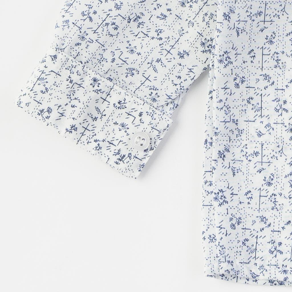 Бебешки комплект от 4 части за момче Concept Панталон риза пуловер и папионка Горчица