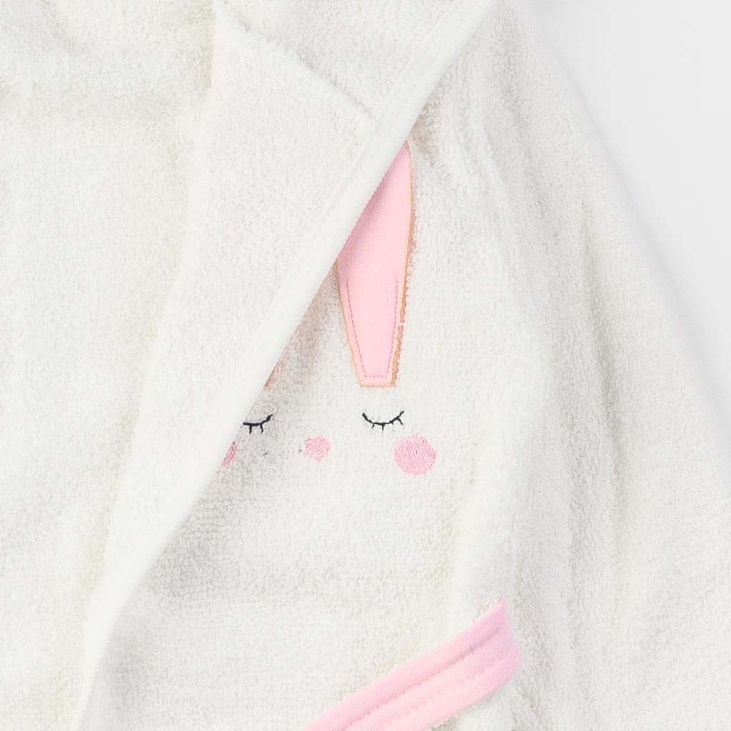 Бебешки комплект за баня за момиче Miniworld Bunny 4 части Розов