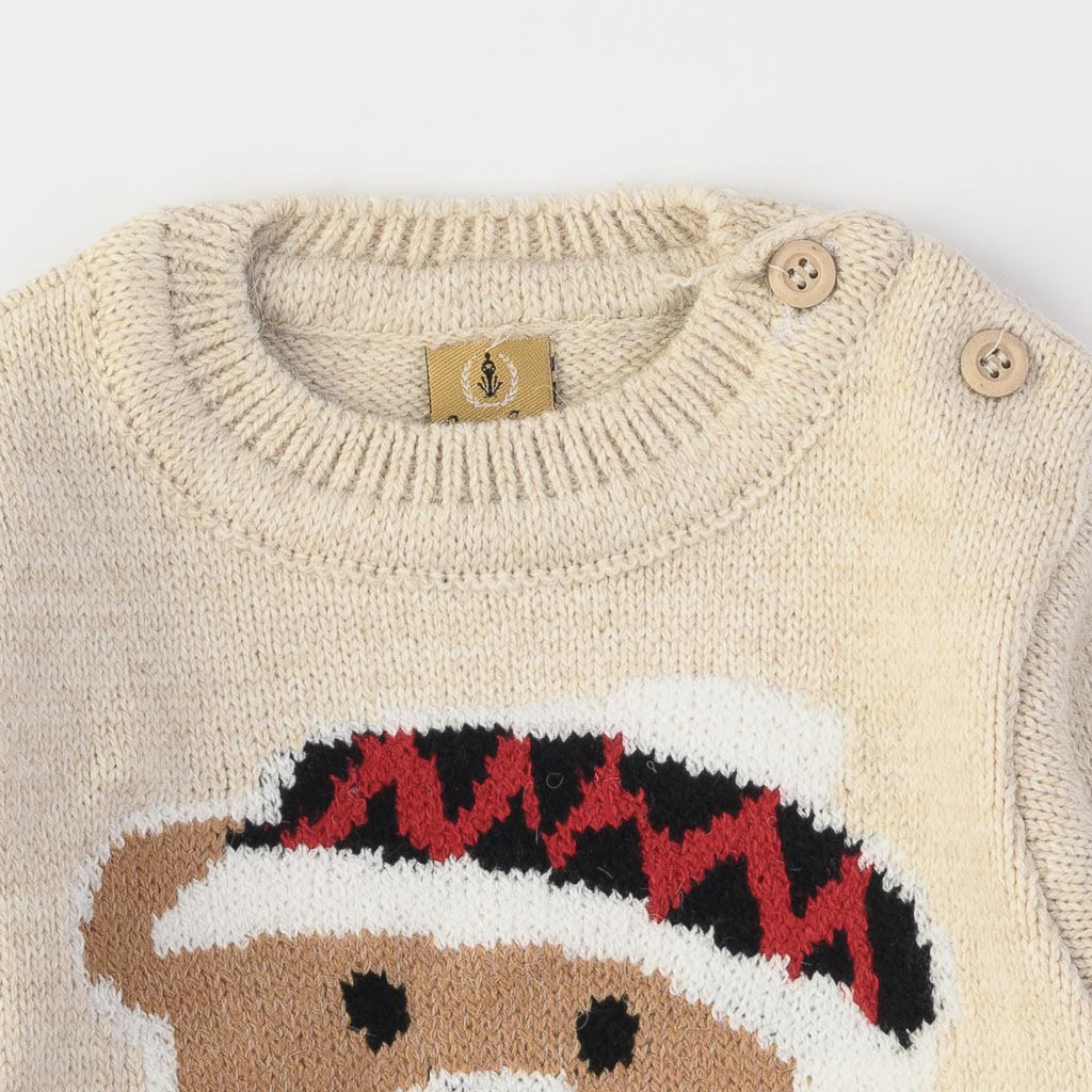 Бебешки пуловер  Για Αγόρι  Oscar Star Bear  Μπεζ