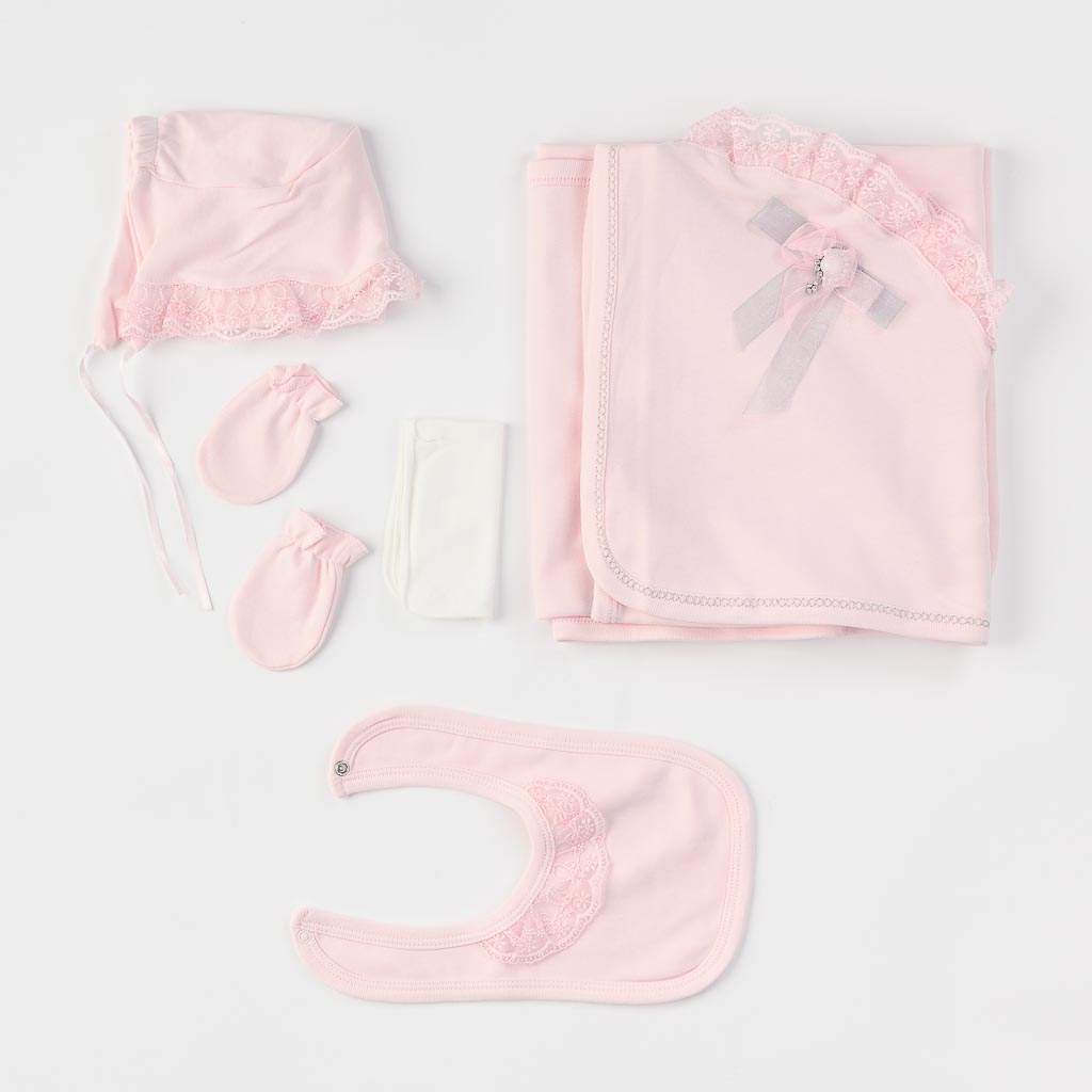Βρεφικο σετ Για Κορίτσι 10 τεμαχια  Miniborn   Baby  Ροζ