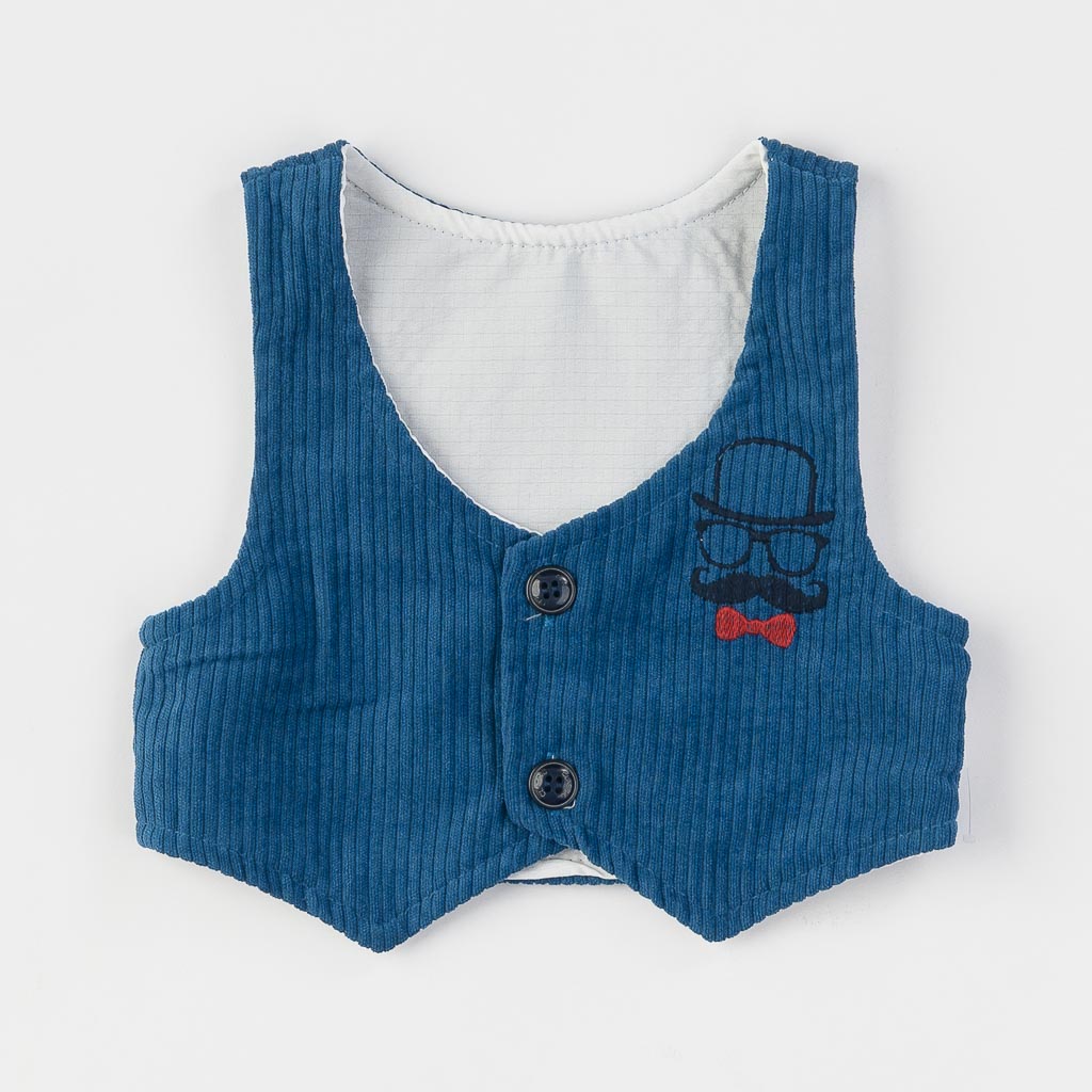 Бебешки комплект за момче риза и панталон Bebedex Blue Style