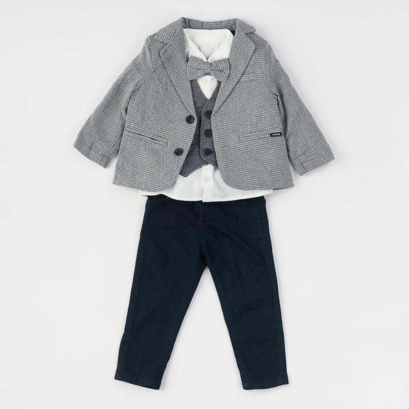 Child suit For a boy 5 parts  Mixbabi  Gray