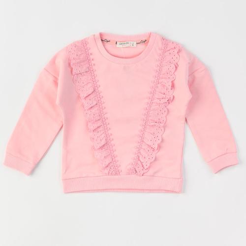 Παιδικη μπλουζα Για Κορίτσι με σχημα δαντελα  Breeze  Ροζε