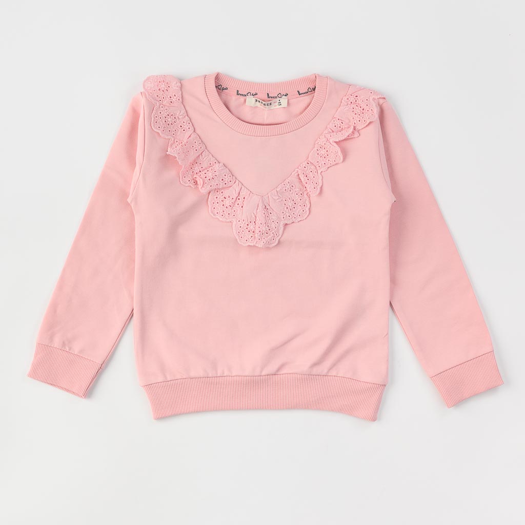 Детска блуза за момиче с набор Breeze Розова