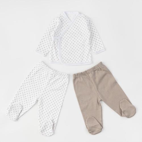 Βρεφικά σετ ρούχων Για Αγόρι με δυο ζευγαρια βρεφικα παντελονακια  Breeze Classic  Μπεζ