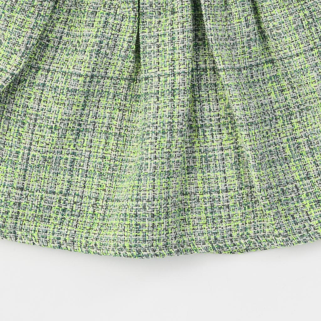 Βρεφικο φορεμα με μακρυ μανικι και γιακα  Cocoland green  Πρασινα