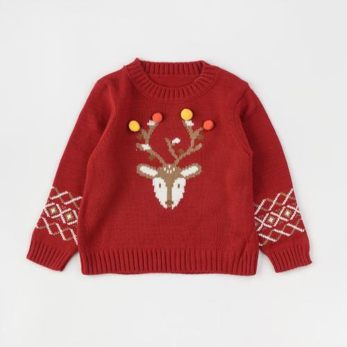 Детски коледен пуловер  Για Κορίτσι  Babyfirst   So funny Christmas  Κοκκινο