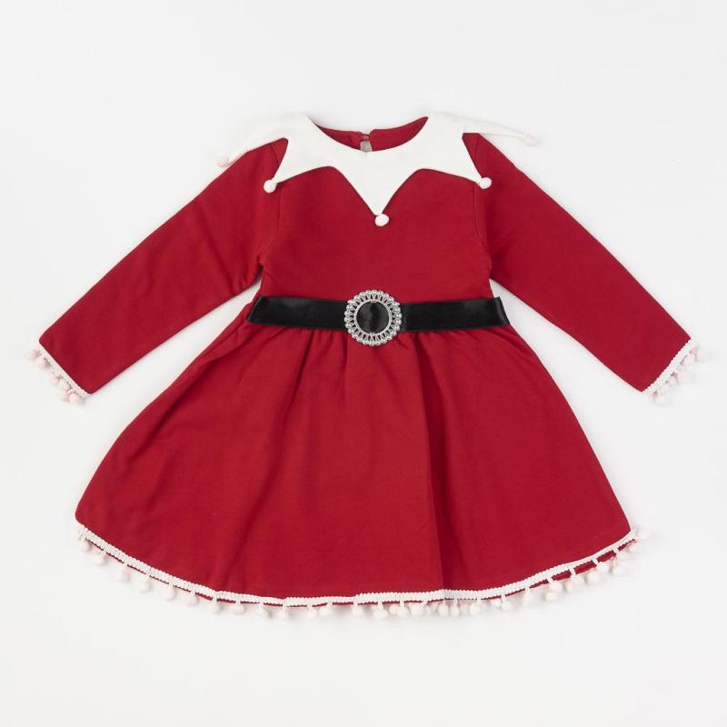 Dětské vánoční šaty  Elf lady   By Lyra  Červená