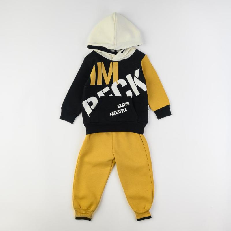 Childrens quilted sports set For a boy  Miniworld Skater Freestyle  black