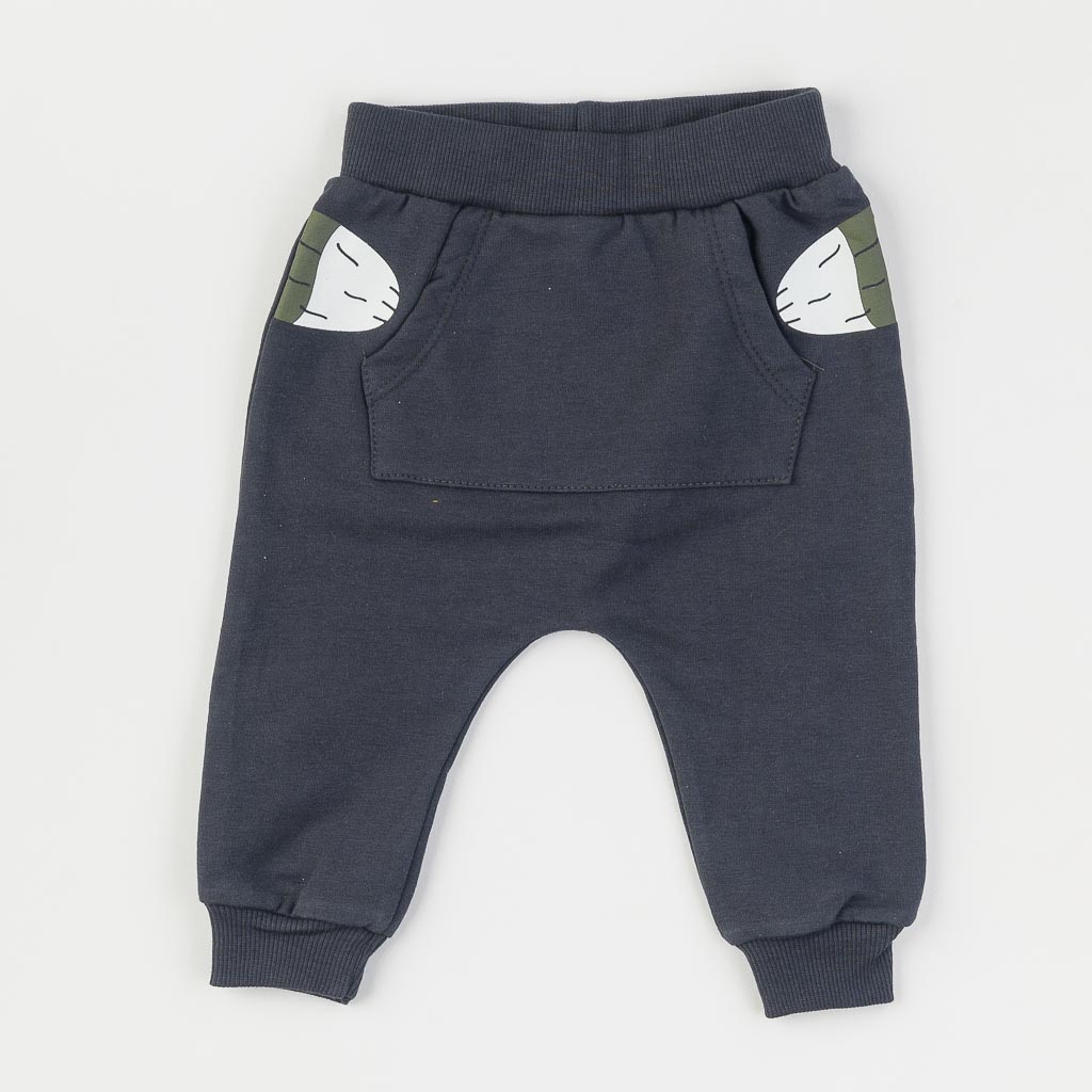Бебешки спортен комплект за момче Miniloox Racoon Зелен