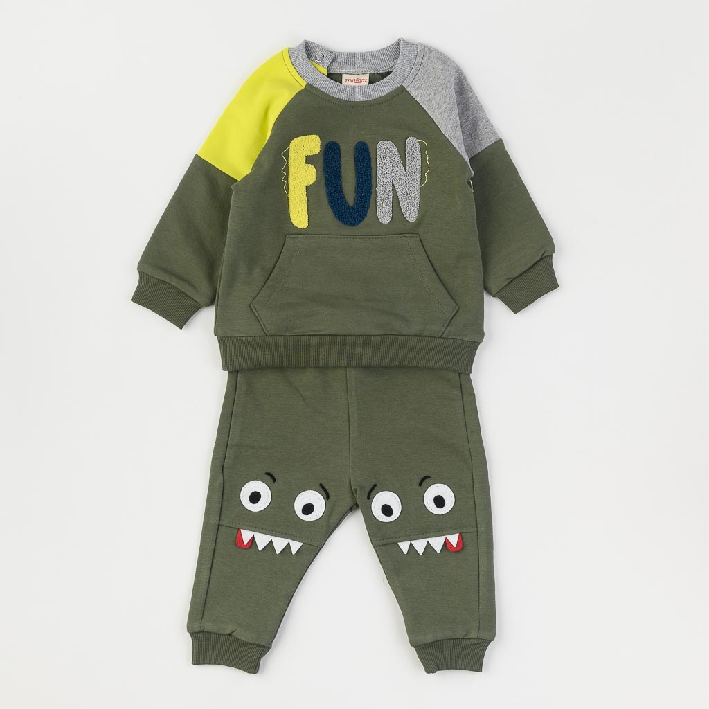 Бебешки спортен комплект за момче Miniloox Fun Зелен
