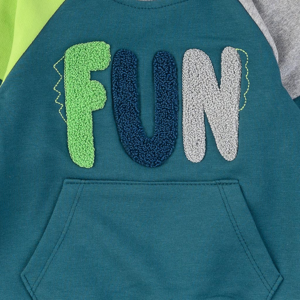 Бебешки спортен комплект за момче Miniloox Fun Син