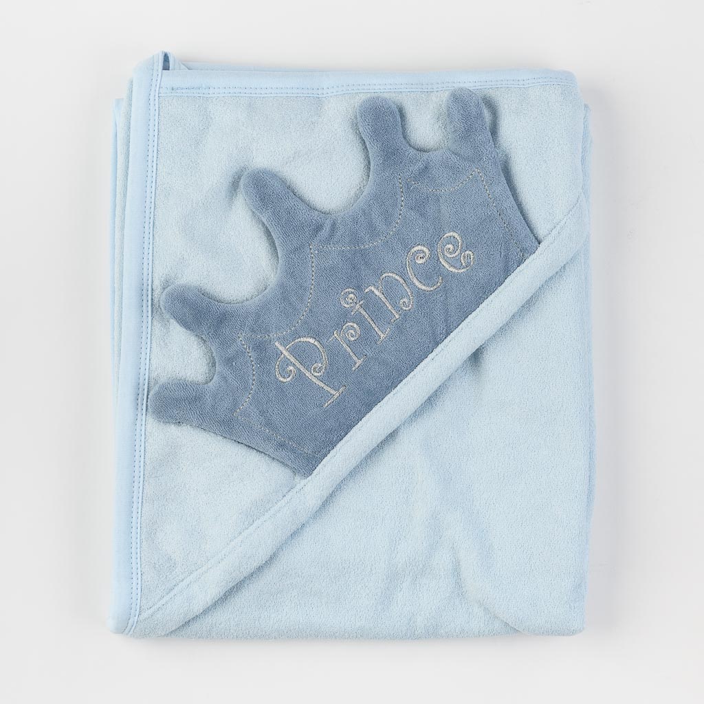 Βρεφικη πετσετα Για Αγόρι  Prince   85x85 Babyline  Μπλε