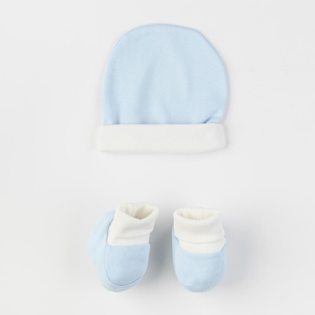 Παιδικη κουβερτα με καπελο και παπουτσια Για Αγόρι  90x90   Sheep   Baby line  Μπλε