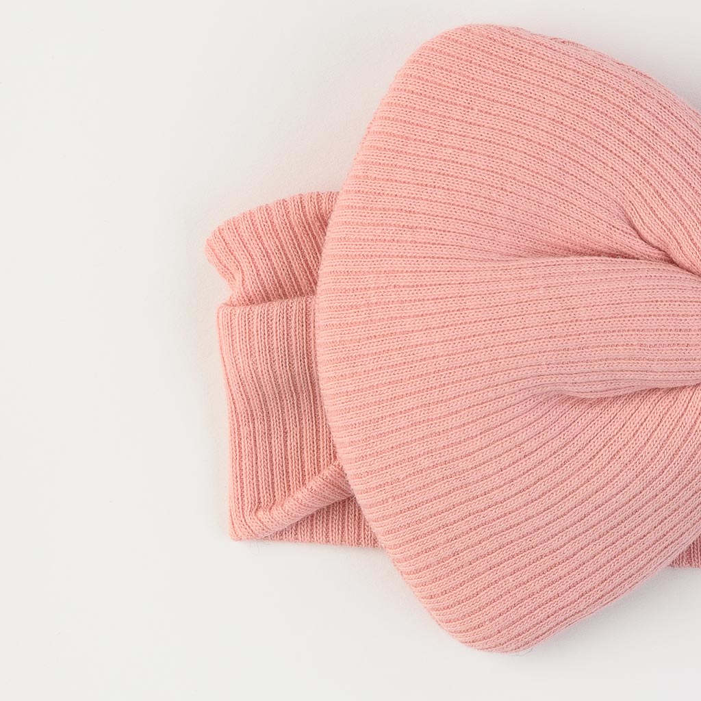 Βρεφικη κορδελα για τα μαλλια με φιογκο  MRV accessories  Ανοιχτο ροζ