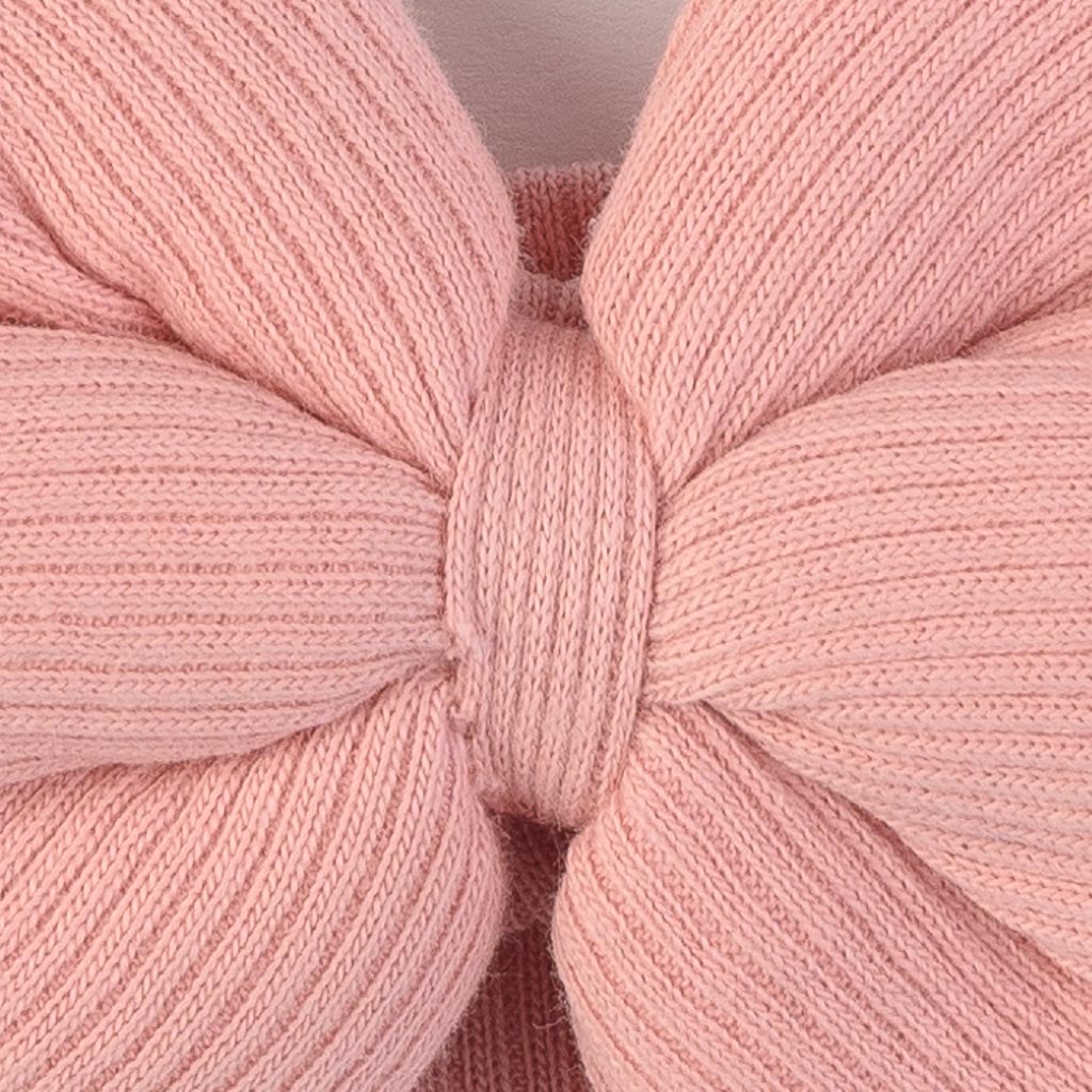 Βρεφικη κορδελα για τα μαλλια με φιογκο  MRV accessories  Ανοιχτο ροζ