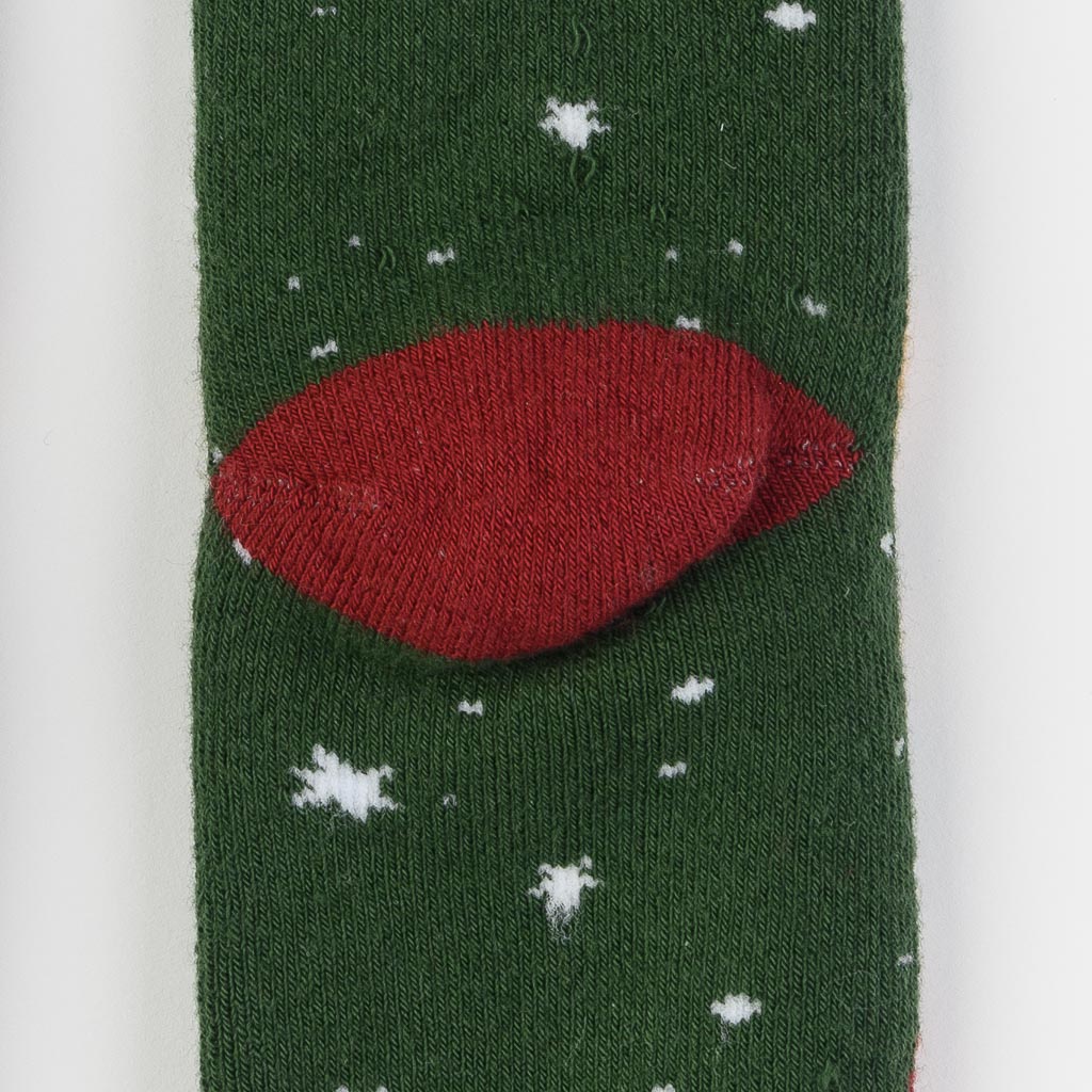 Βρεφικες χριστουγγενιατικες καλτσες  Bella socks   Christmas Deer  Πρασινο