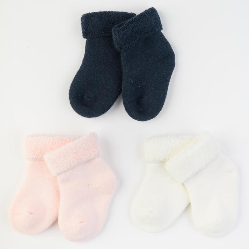 Комплект 3 чифта бебешки чорапки  момиче Bella socks Зимни