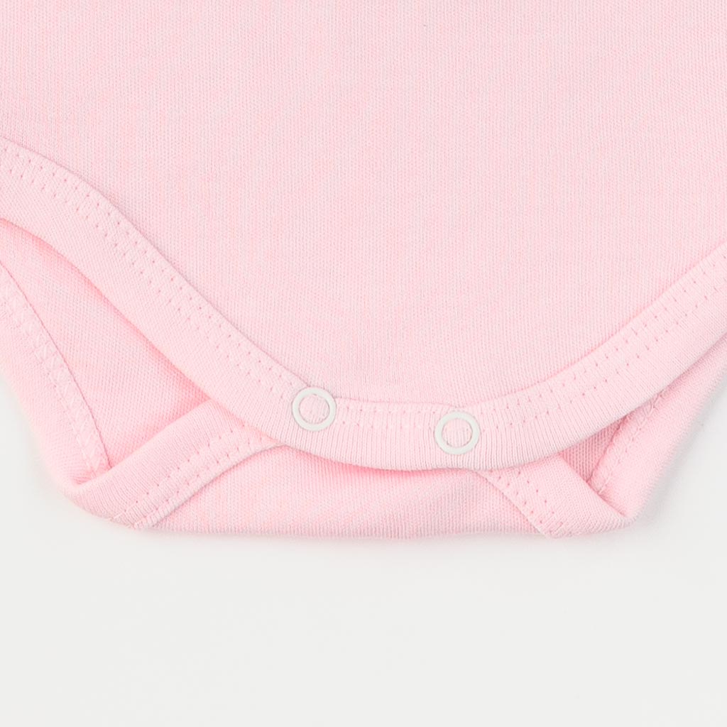 Βρεφικά σετ ρούχων Αθλητική μπλούζα Κορμακι με παντελονακι Για Κορίτσι  ELCI Baby   Happy thoughts  Ροζ