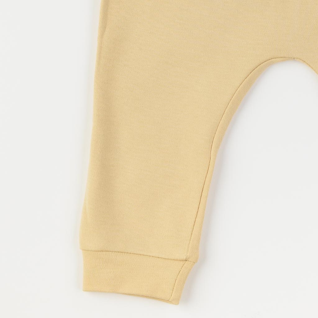 Бебешки панталонки за момче Miniworld Yellow Savana Жълти
