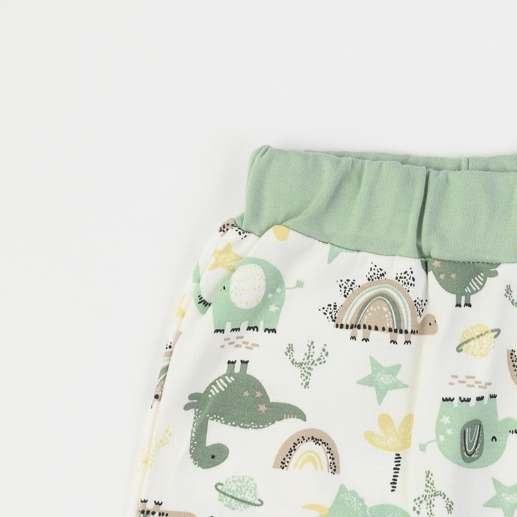 Бебешки панталонки за момче Miniworld Mint Savana