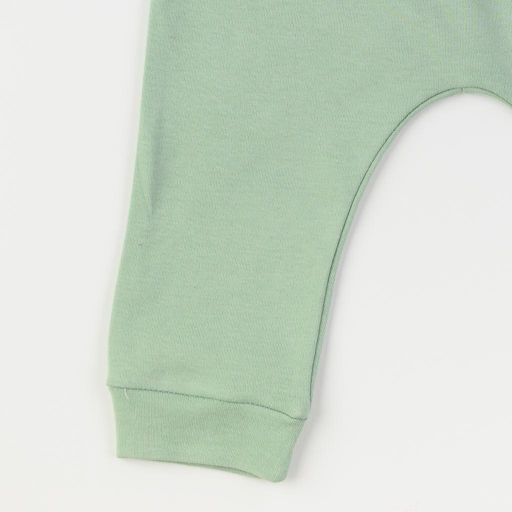 Бебешки панталонки за момче Miniworld Mint Savana Мента