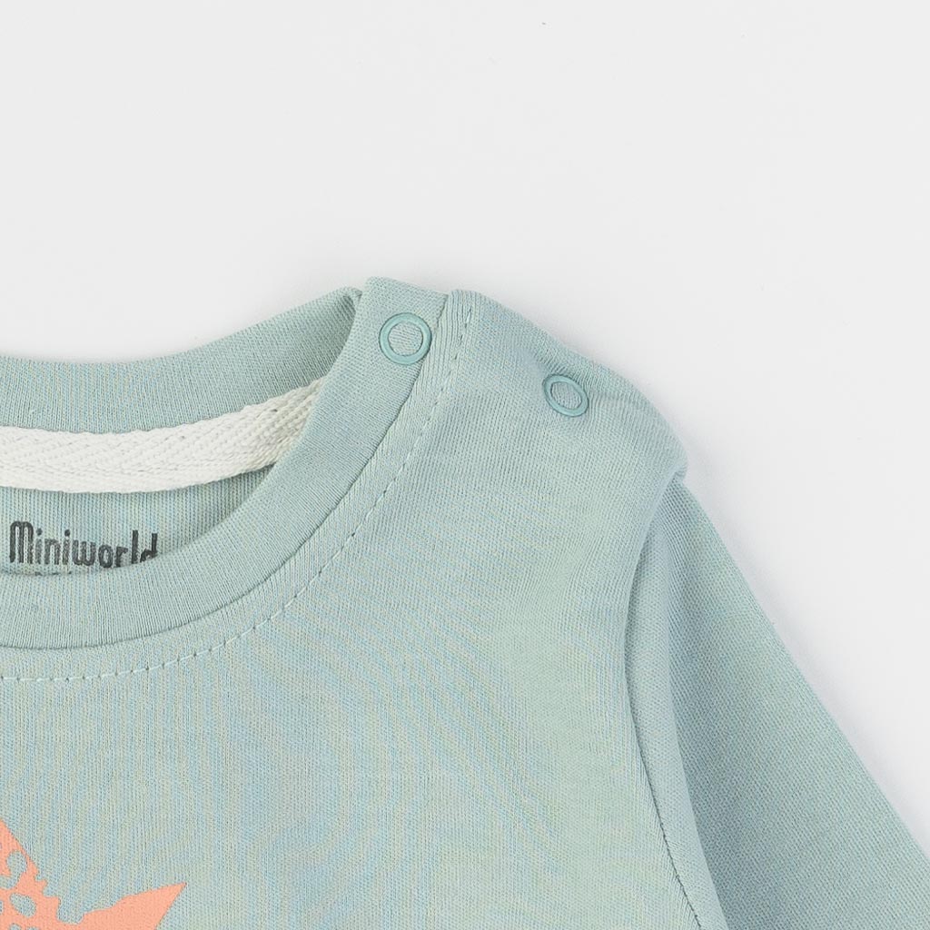 Βρεφικο μπλουζακι Για Αγόρι  Miniworld   Little Dino Dude  Μπλε