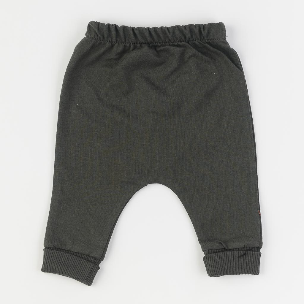 Бебешки комплект сако боди и панталонки за момче Bear Style Горчица