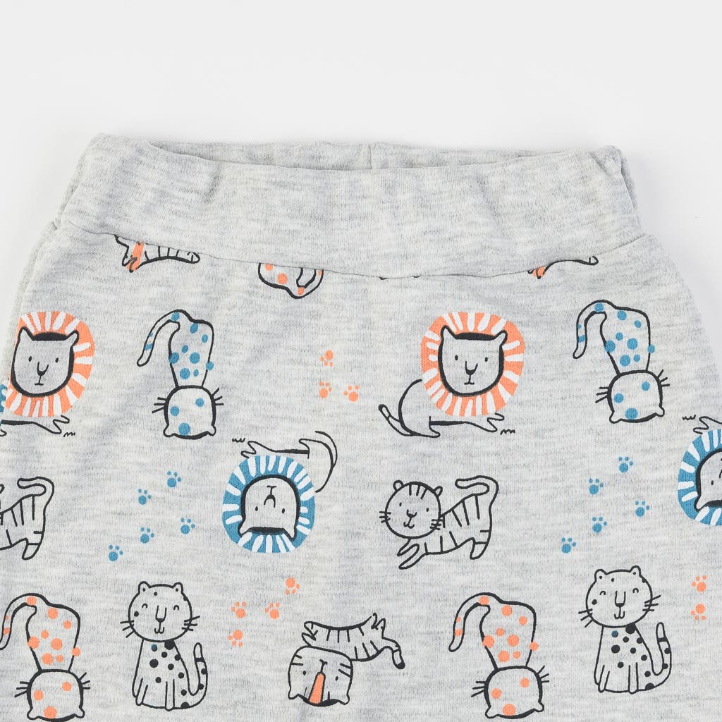 Бебешки панталон за момче Lions and Tigers Miniworld Праскова