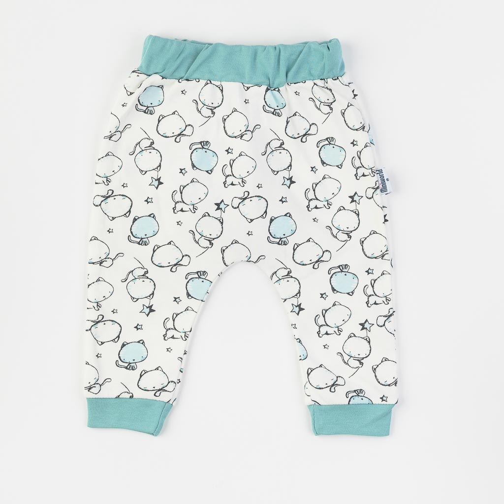 Бебешки панталон за момче Sweet Kitty Miniworld Син