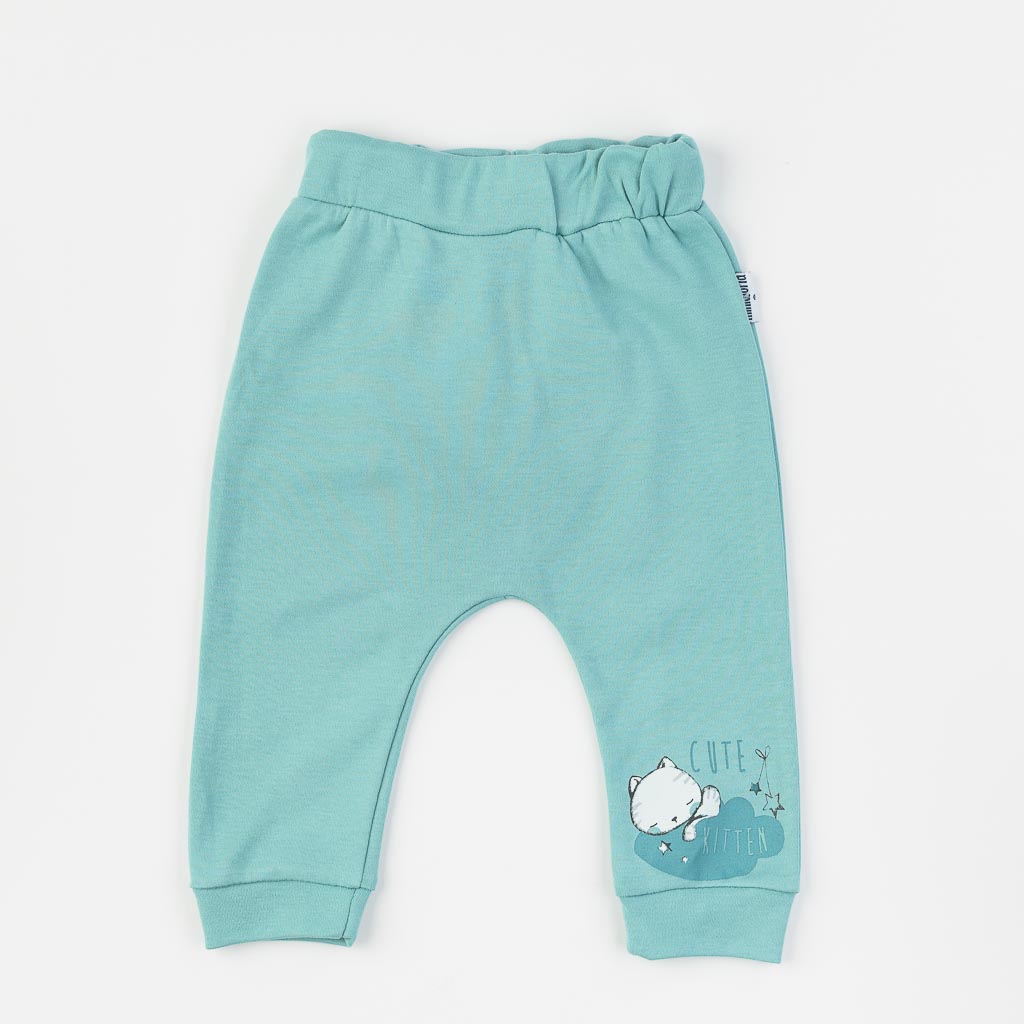 Бебешки панталон за момче Cute Kitten Miniworld Син