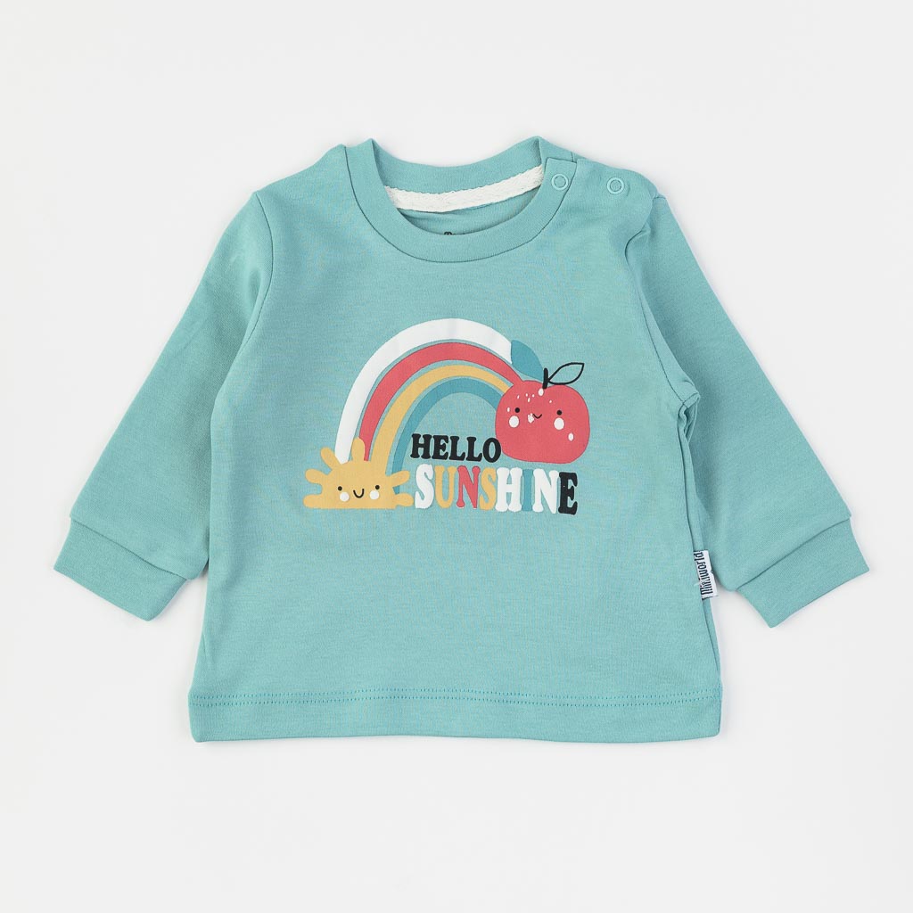 Βρεφικη μπλουζα Για Κορίτσι  Miniworld Hello Sunshine  Μπλε
