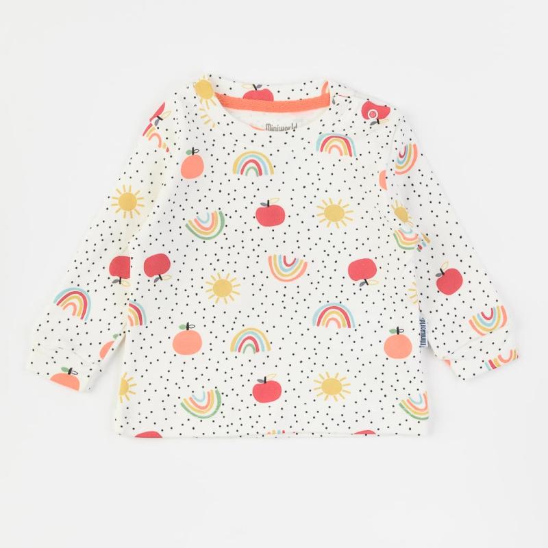 Baby blouse For a girl  Miniworld Rainbow