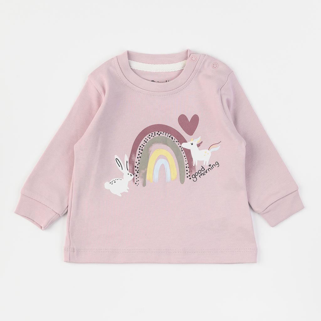 Βρεφικη μπλουζα Για Κορίτσι  Miniworld Good Morning Rainbow  Μωβ