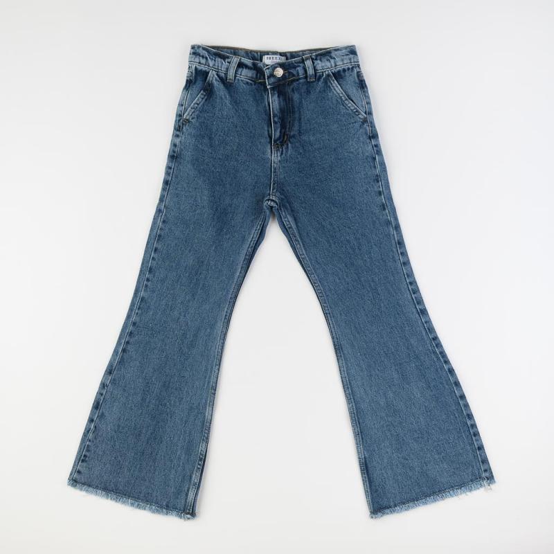 Childrens jeans For a girl wide  Breeze   Denim is cool  blue