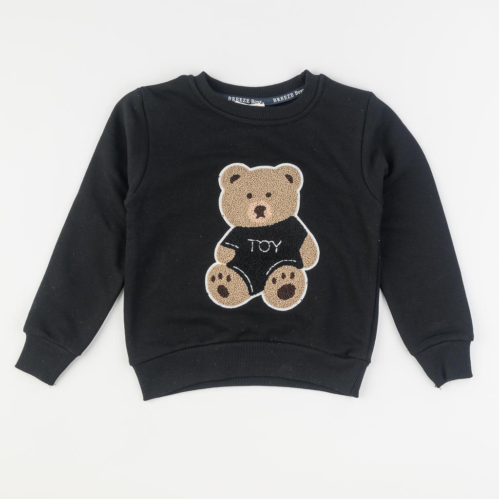 Детска блуза за момче Breeze Bear Boy Черен