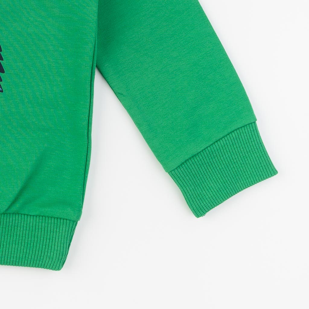 Бебешка блуза за момче Breeze Explorer Зелена