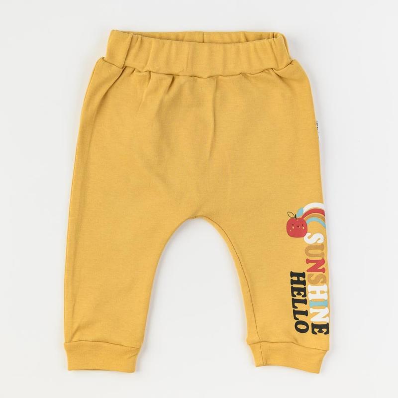Baby pants For a girl  Miniworld Hello Sunshine  Mustard