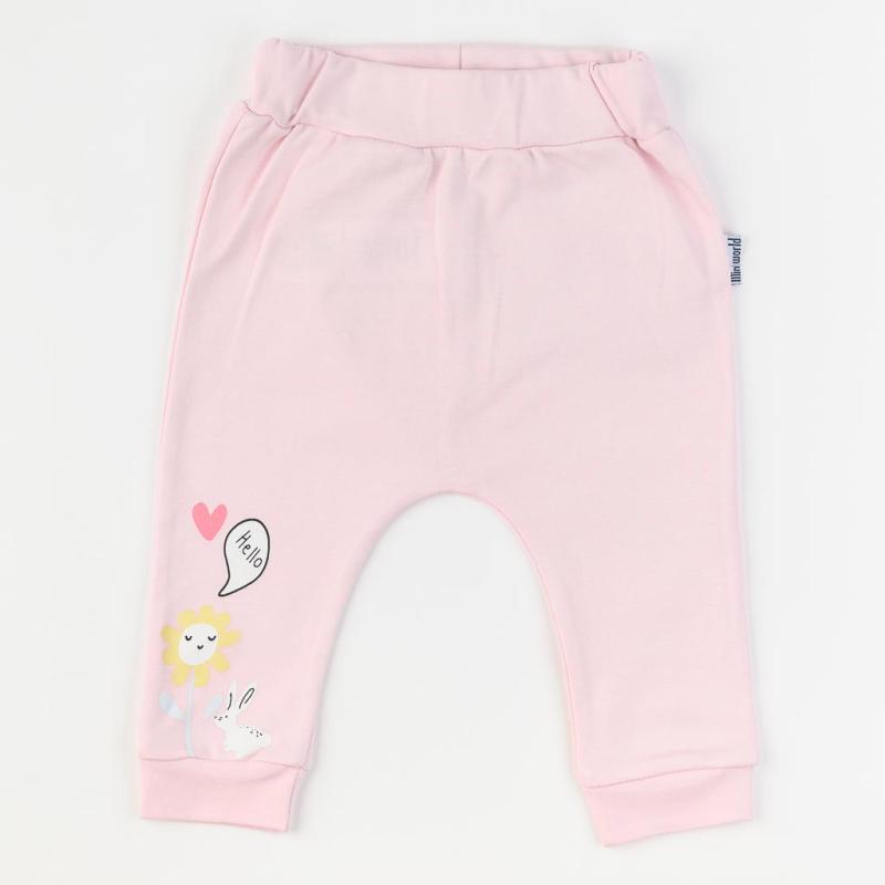 Baby pants For a girl  Miniworld Good Morning  Pink