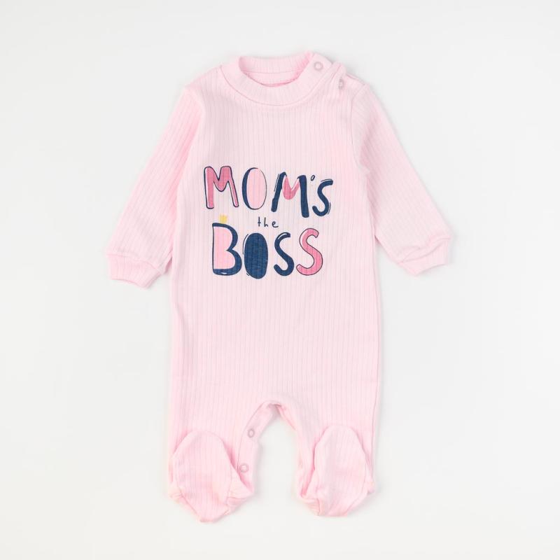 Baby overalls with long sleeves For a girl  Pinguu Kids   Moms Boss  Pink