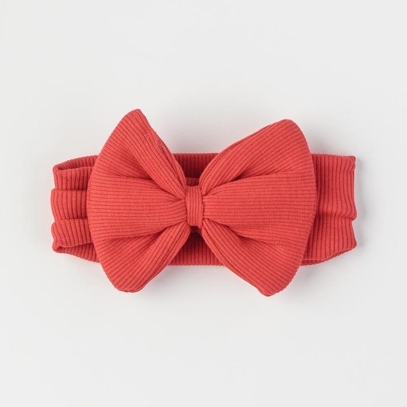 Baby hair band with a ribbon  MRV accessories  Red