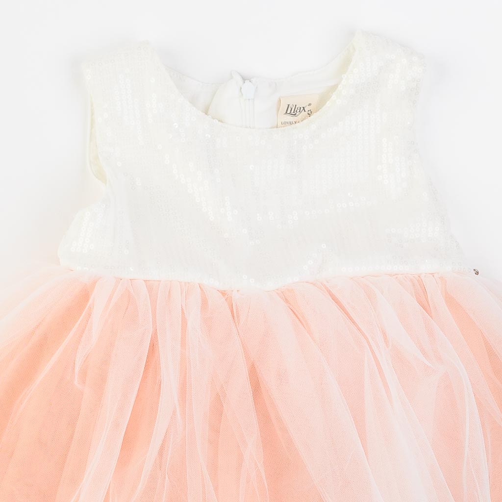 Παιδικο επισημο φορεμα με μπολερο  Lilax Glow up  Ροδακινι