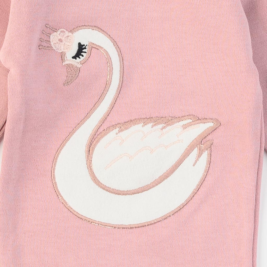 Βρεφικά σετ ρούχων απο 3 τεμαχια Για Κορίτσι  Mini Pacel   Lady Swan  Σκουρο ροζ