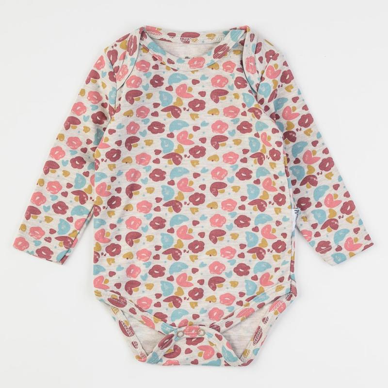 Baby bodysuit with long sleeves For a girl  Miniworld Pure Love